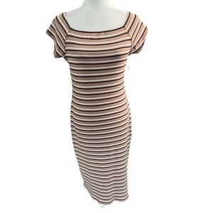 (NWT) Derek Heart Casual Stripped Dress Size L